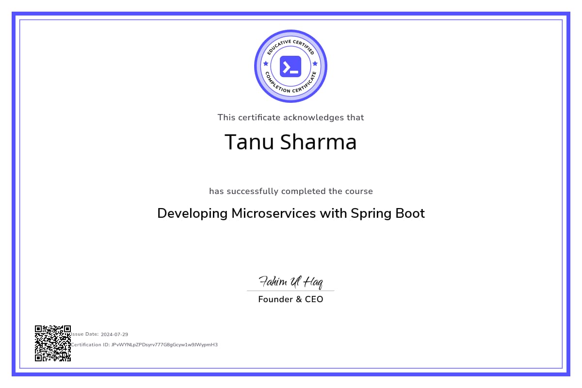 Personalized Path Certificate