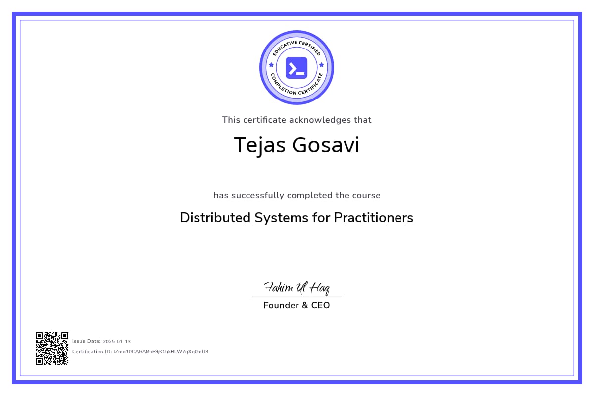 Course Certificate