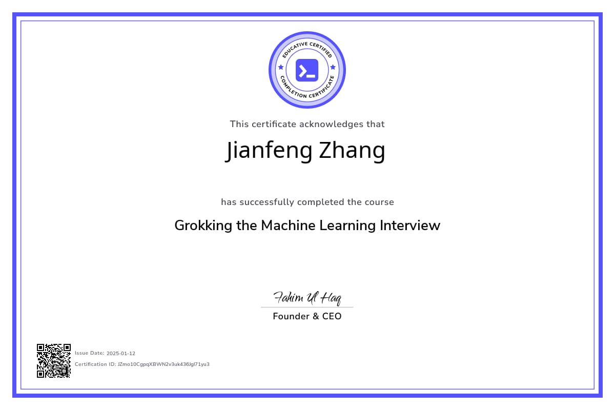 Course Certificate