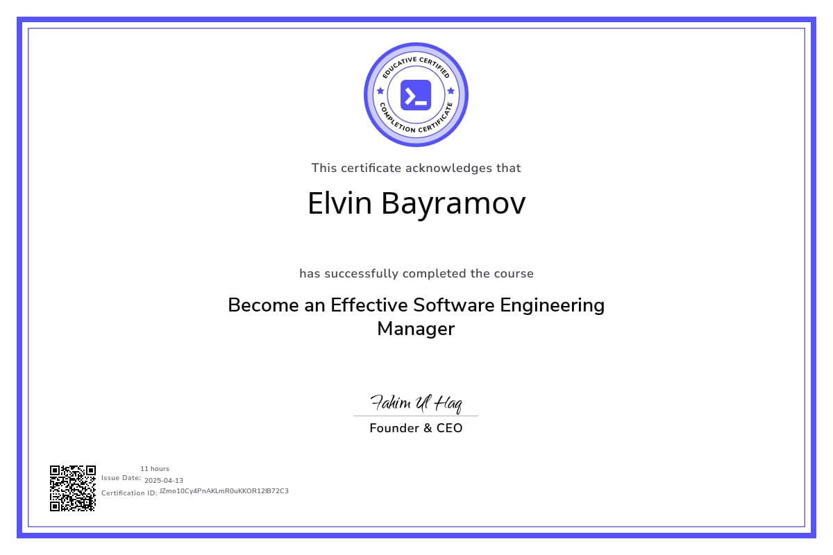 Course Certificate