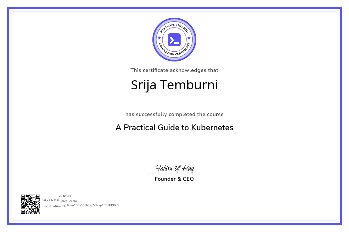 Course Certificate
