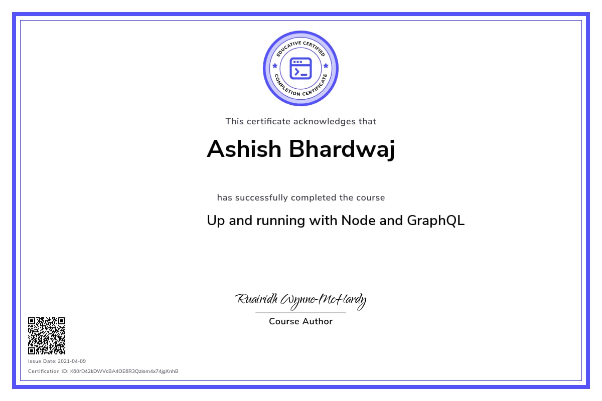 Personalized Path Certificate