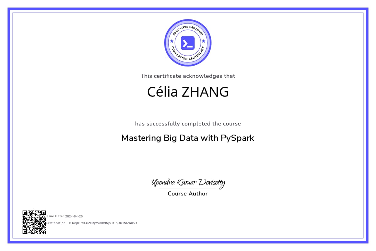 Course Certificate