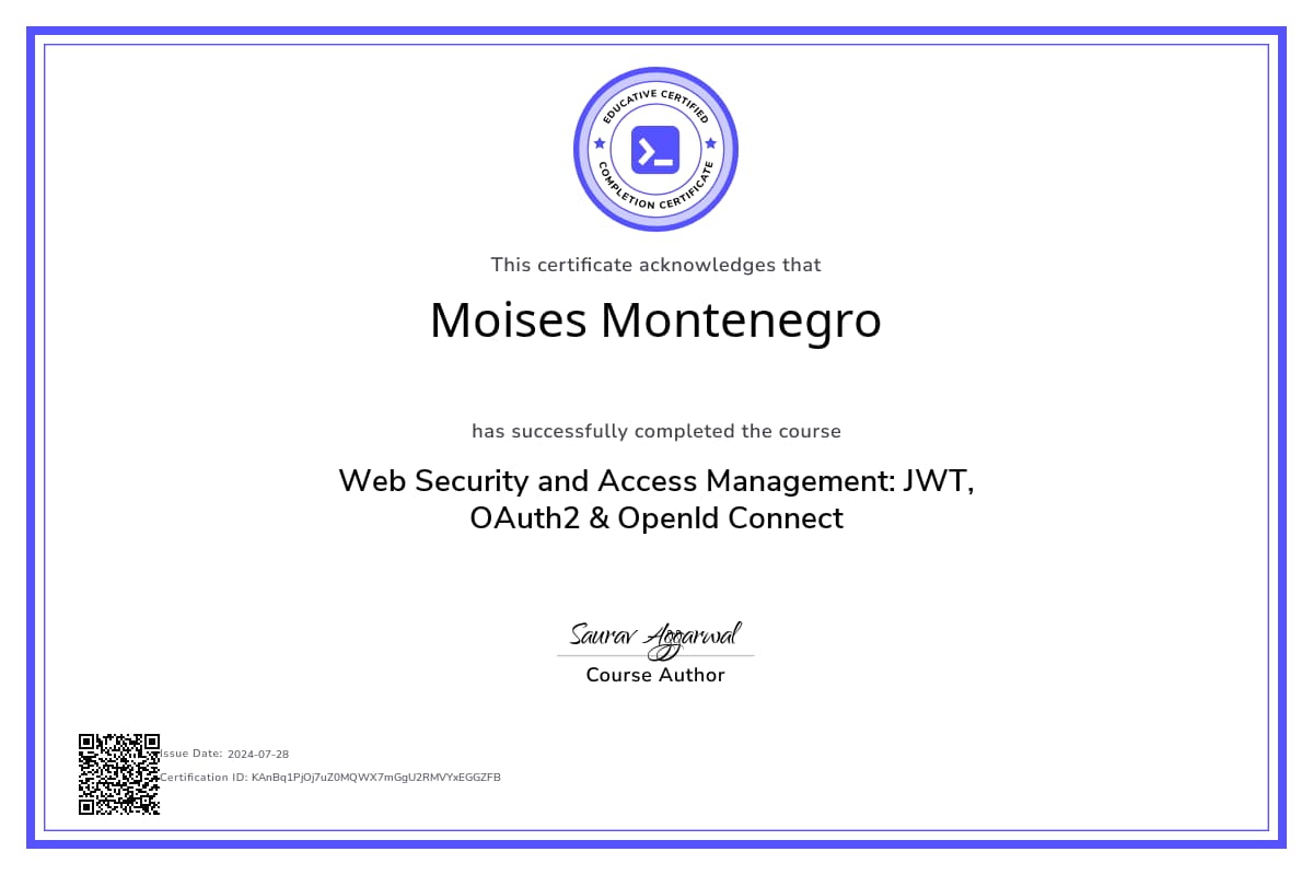 Course Certificate