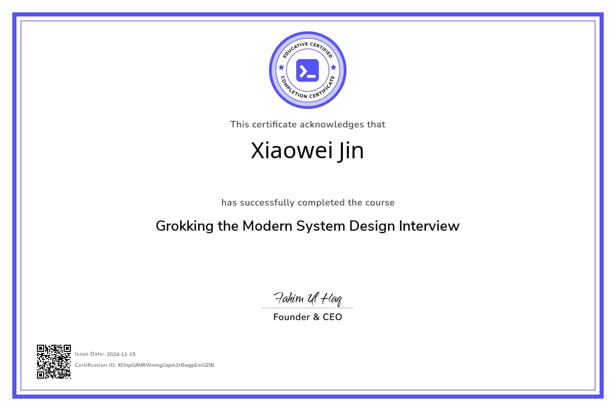 Course Certificate