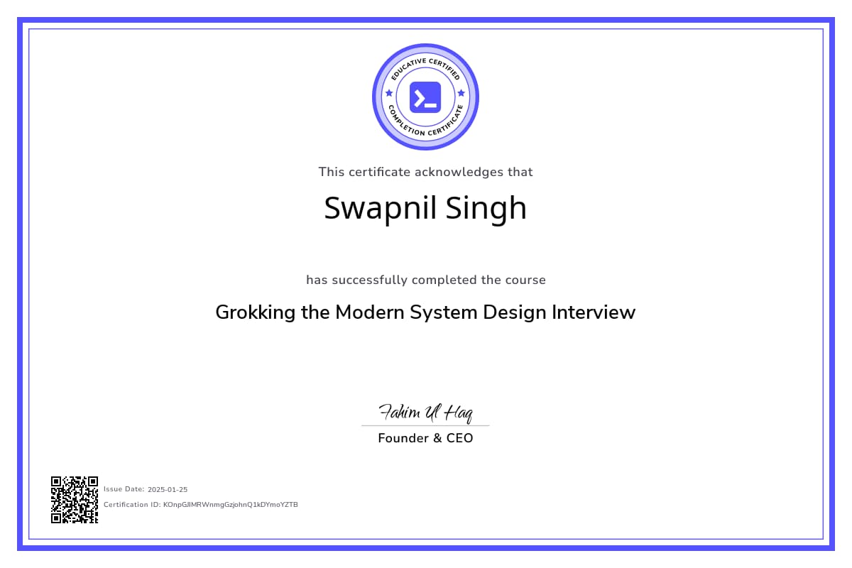 Course Certificate