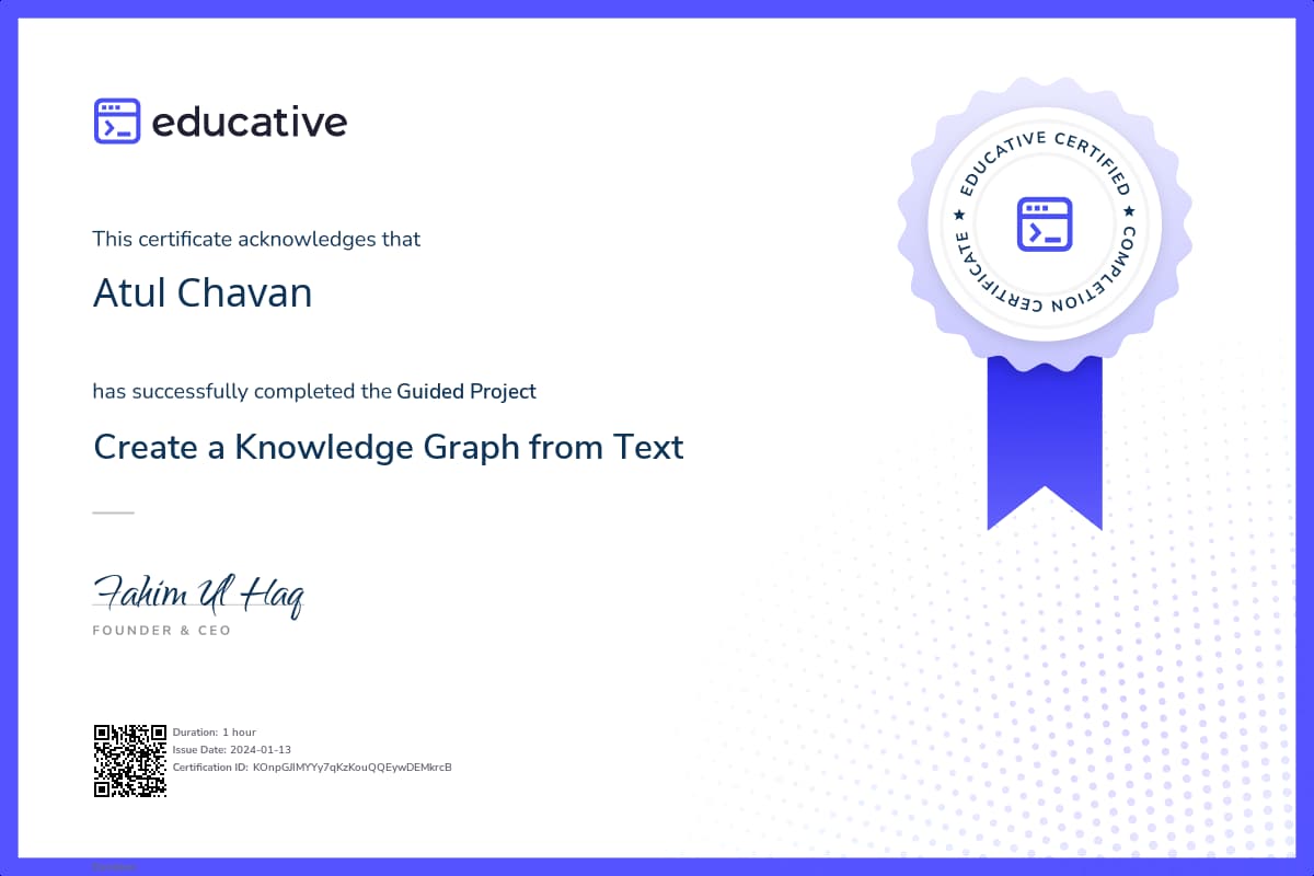 Project Certificate