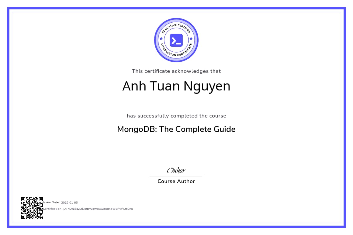 Course Certificate