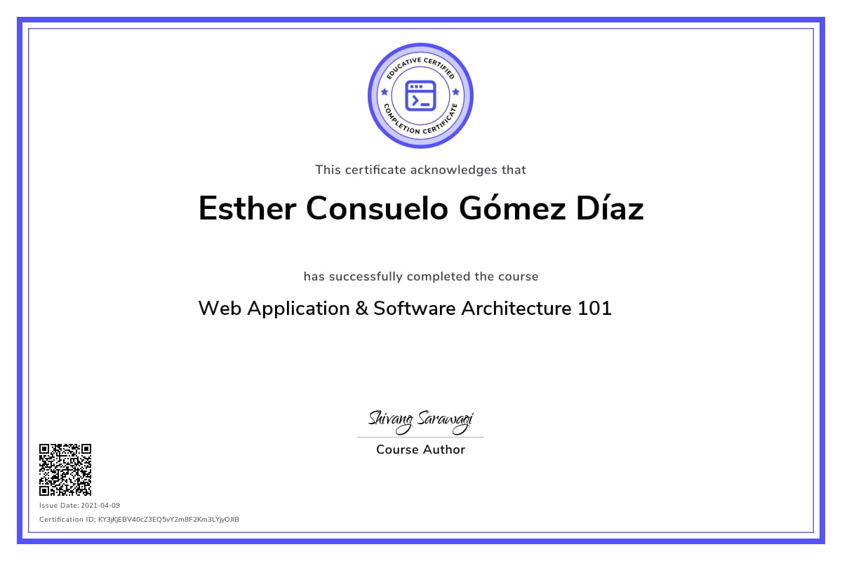 Personalized Path Certificate