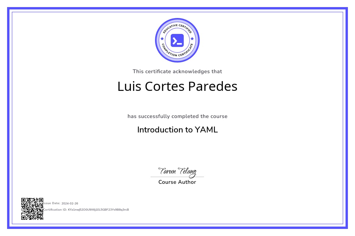 Personalized Path Certificate