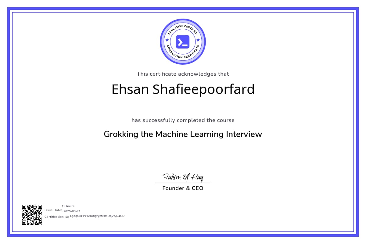 Course Certificate