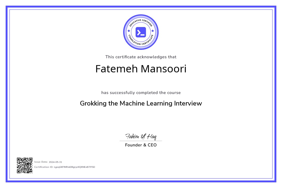 Course Certificate