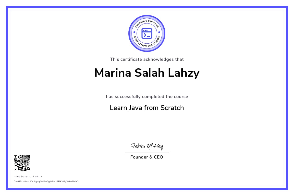 Personalized Path Certificate
