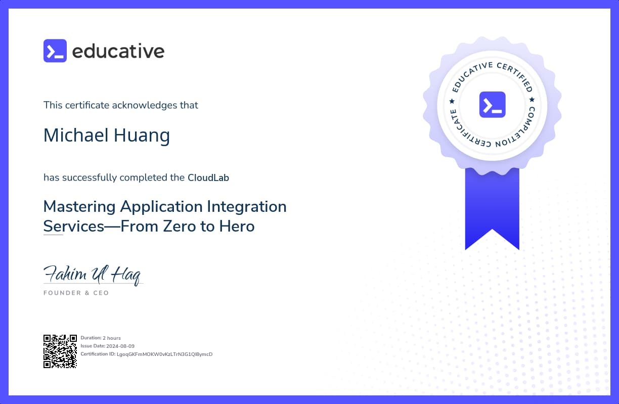 Cloud Lab Certificate