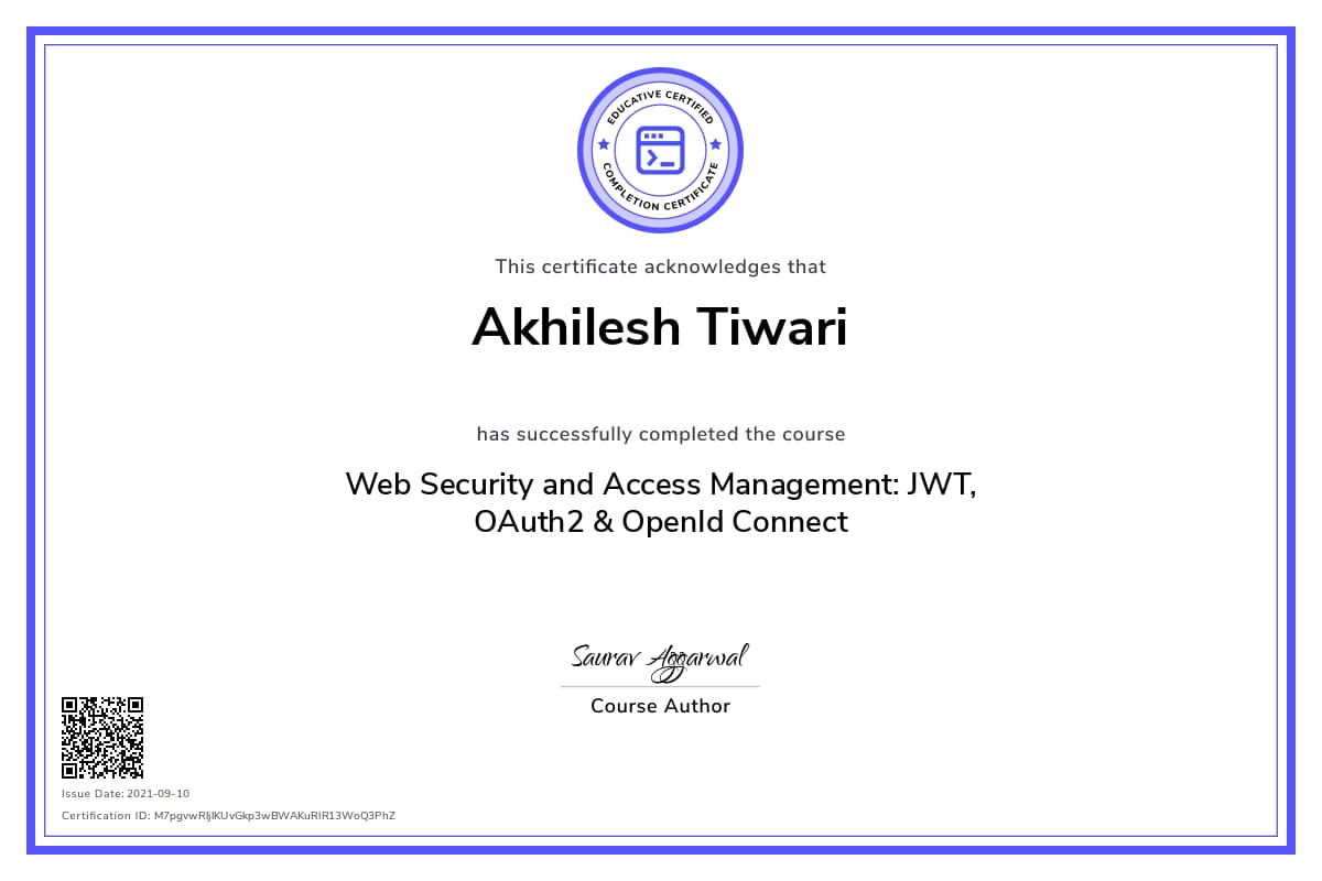 Personalized Path Certificate