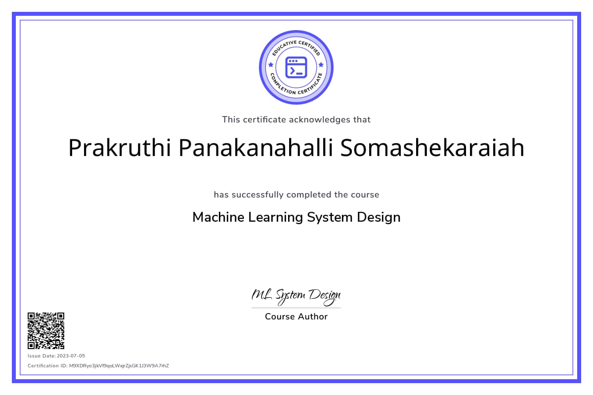 Course Certificate