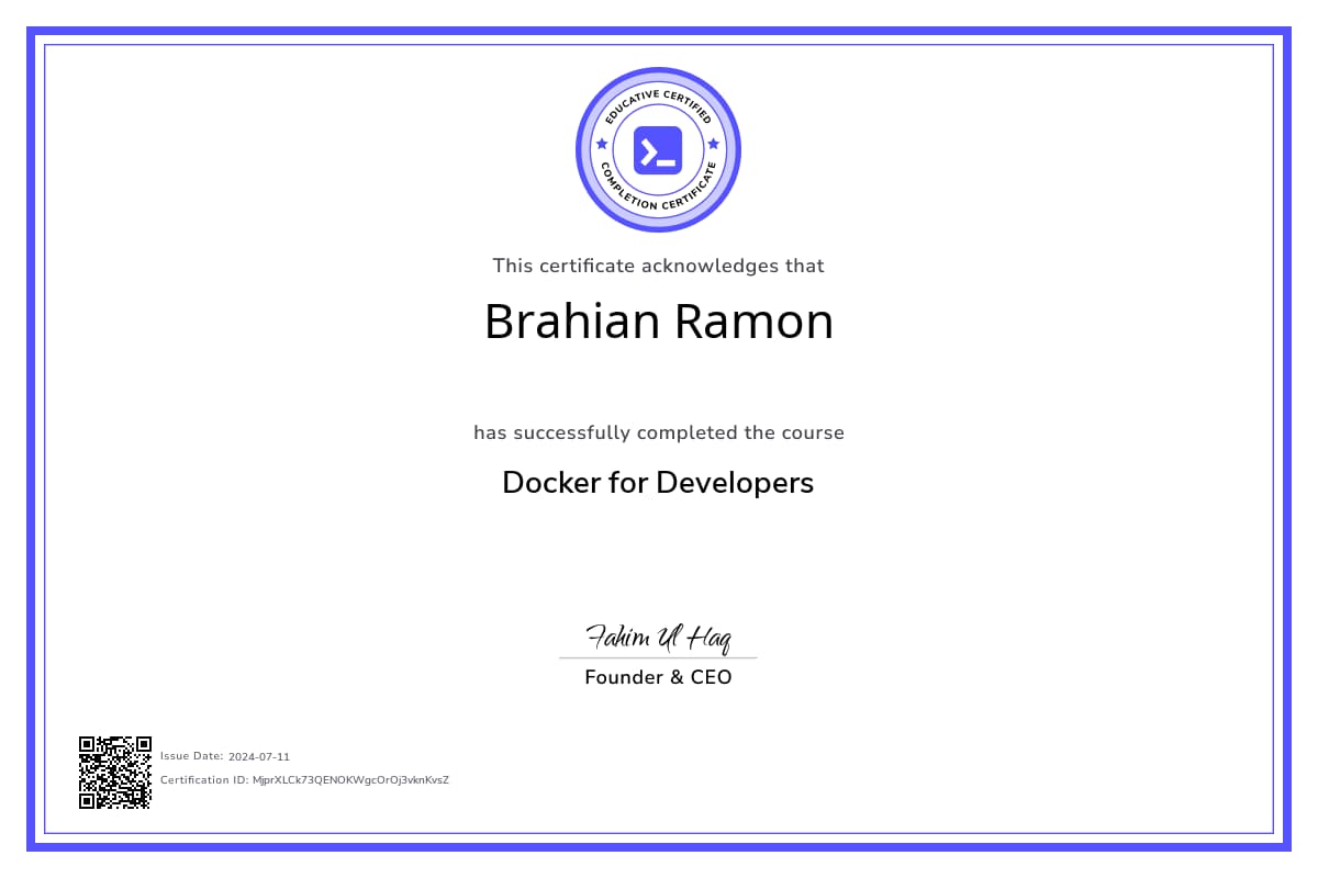 Course Certificate