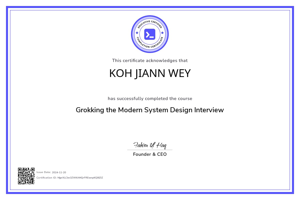 Course Certificate