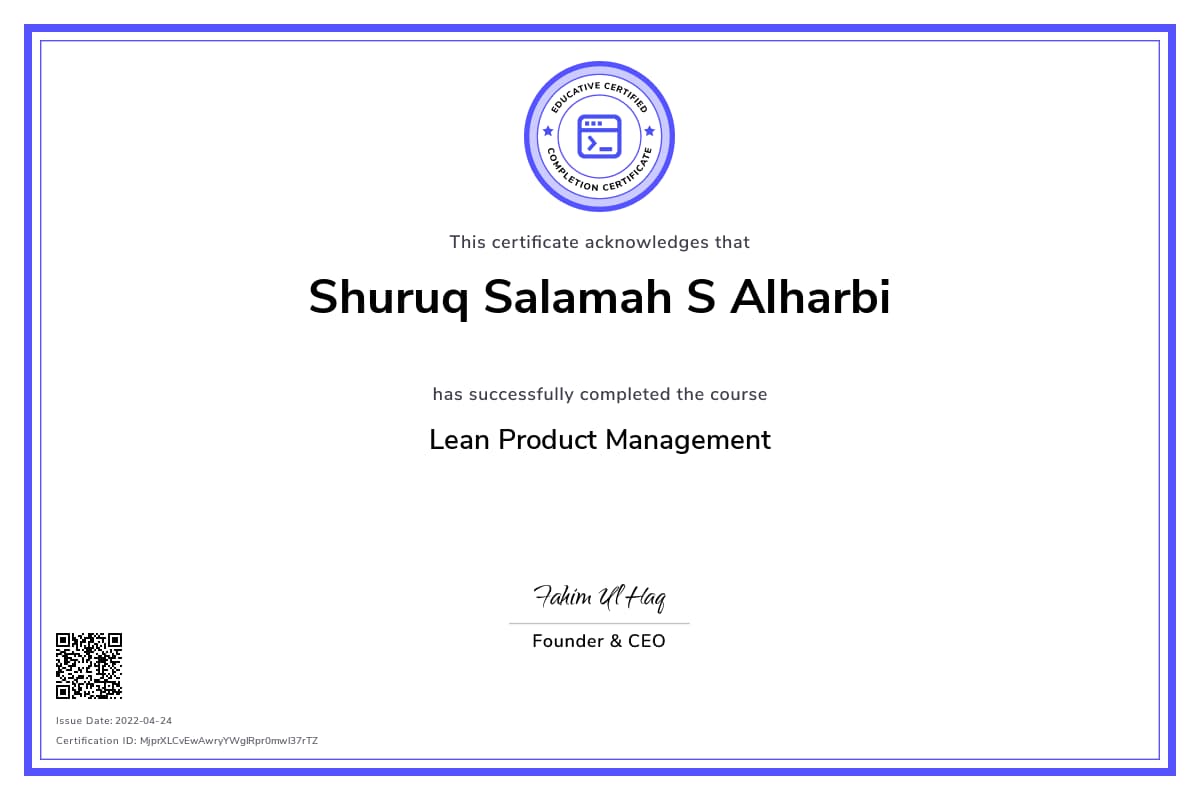 Personalized Path Certificate