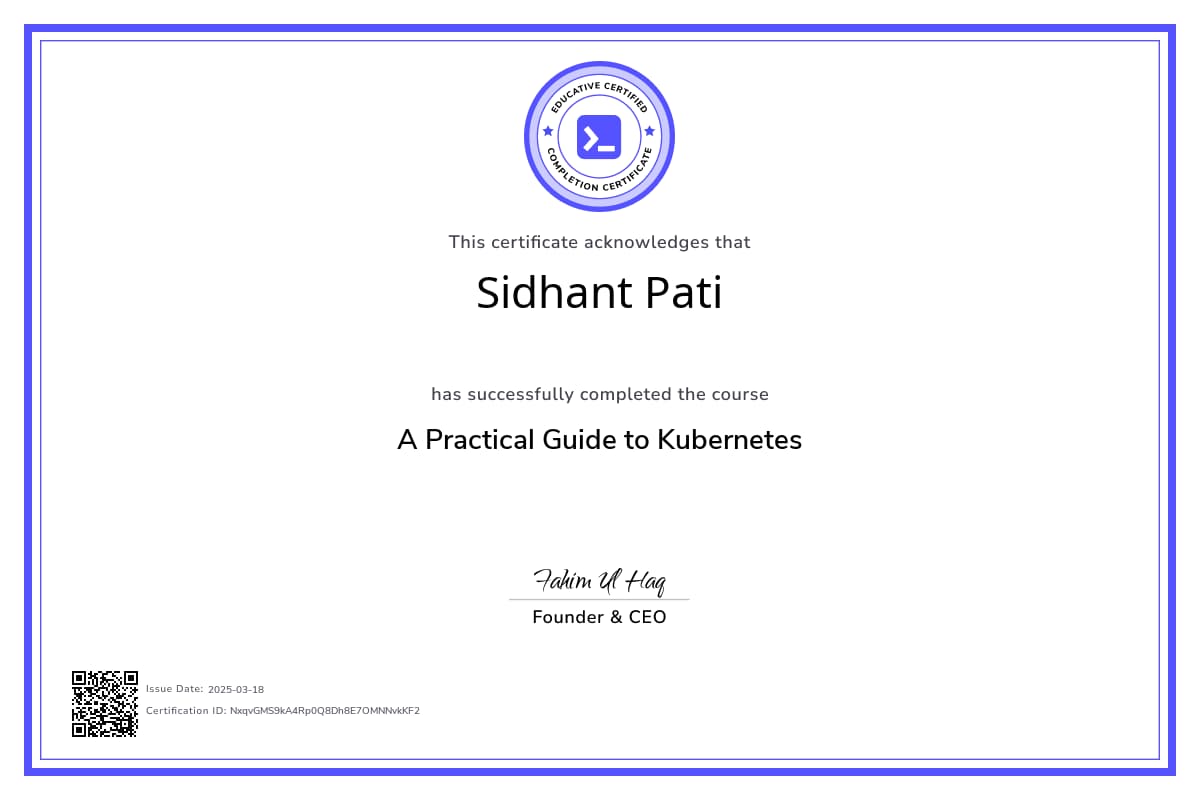 Course Certificate