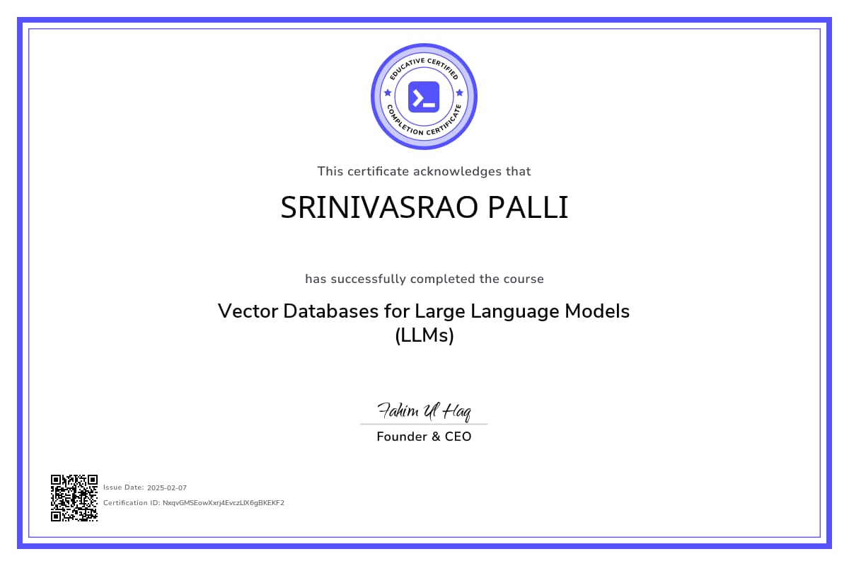 Course Certificate