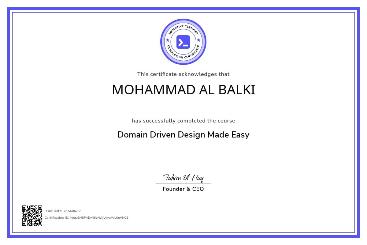 Course Certificate