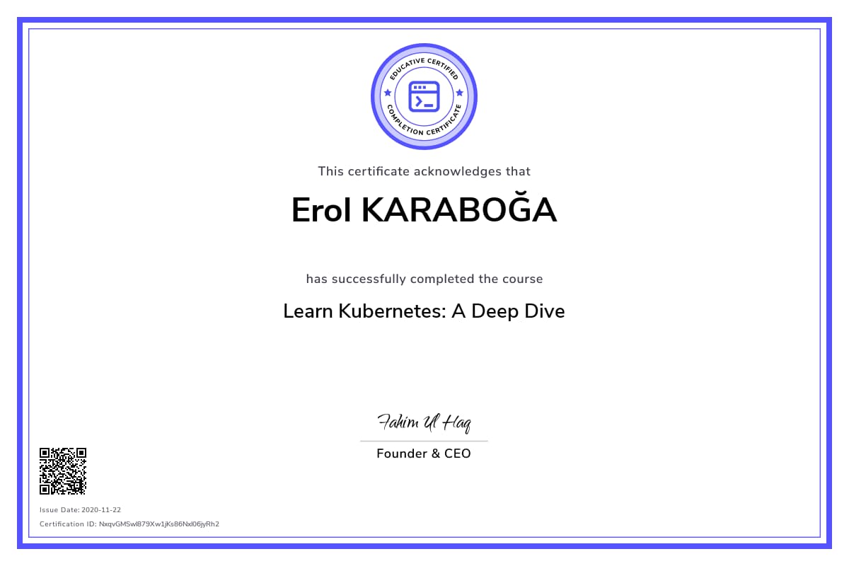 Personalized Path Certificate