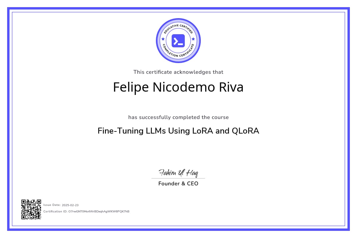 Course Certificate