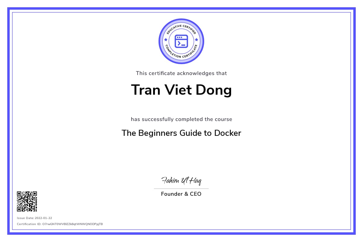 Personalized Path Certificate