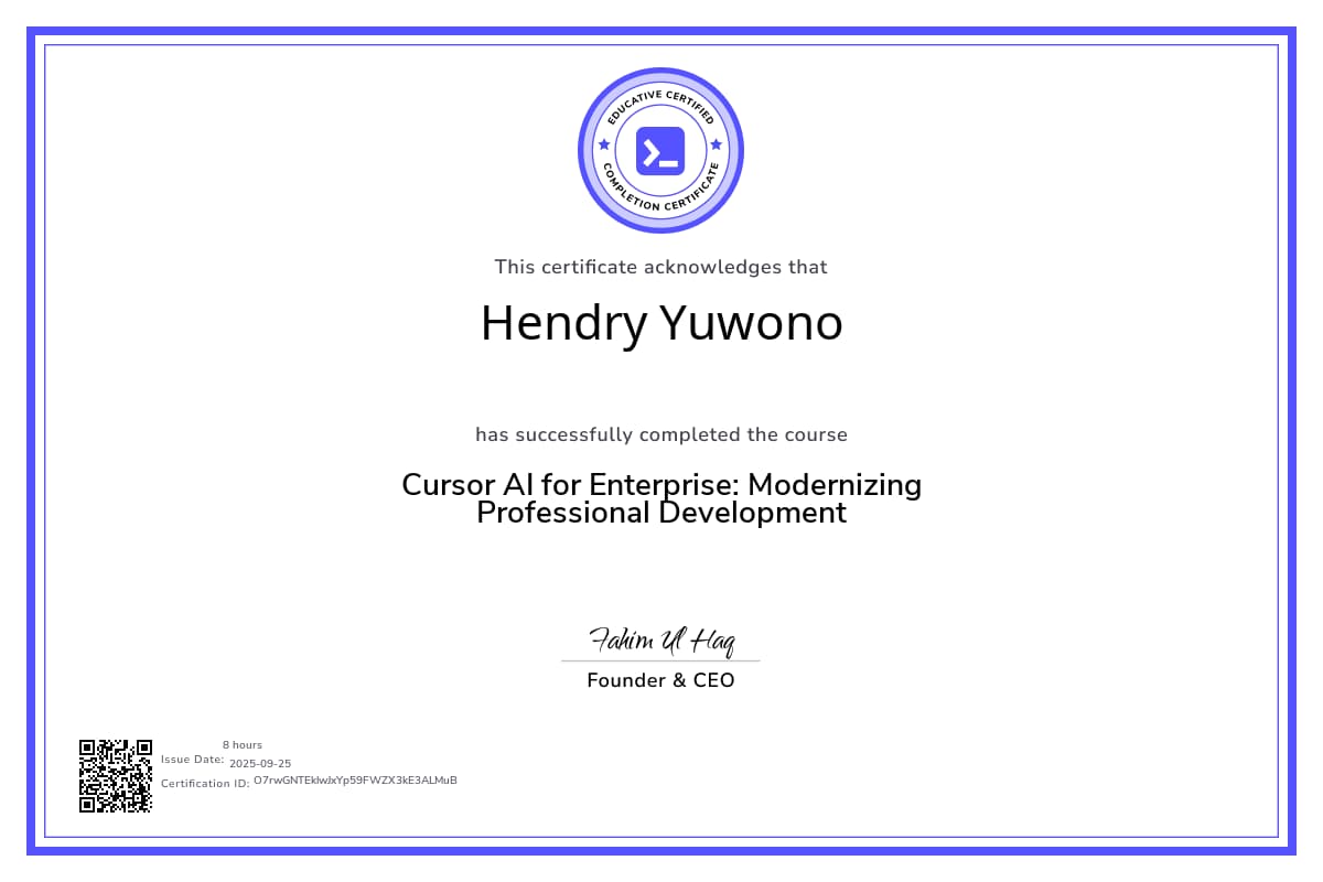 Course Certificate