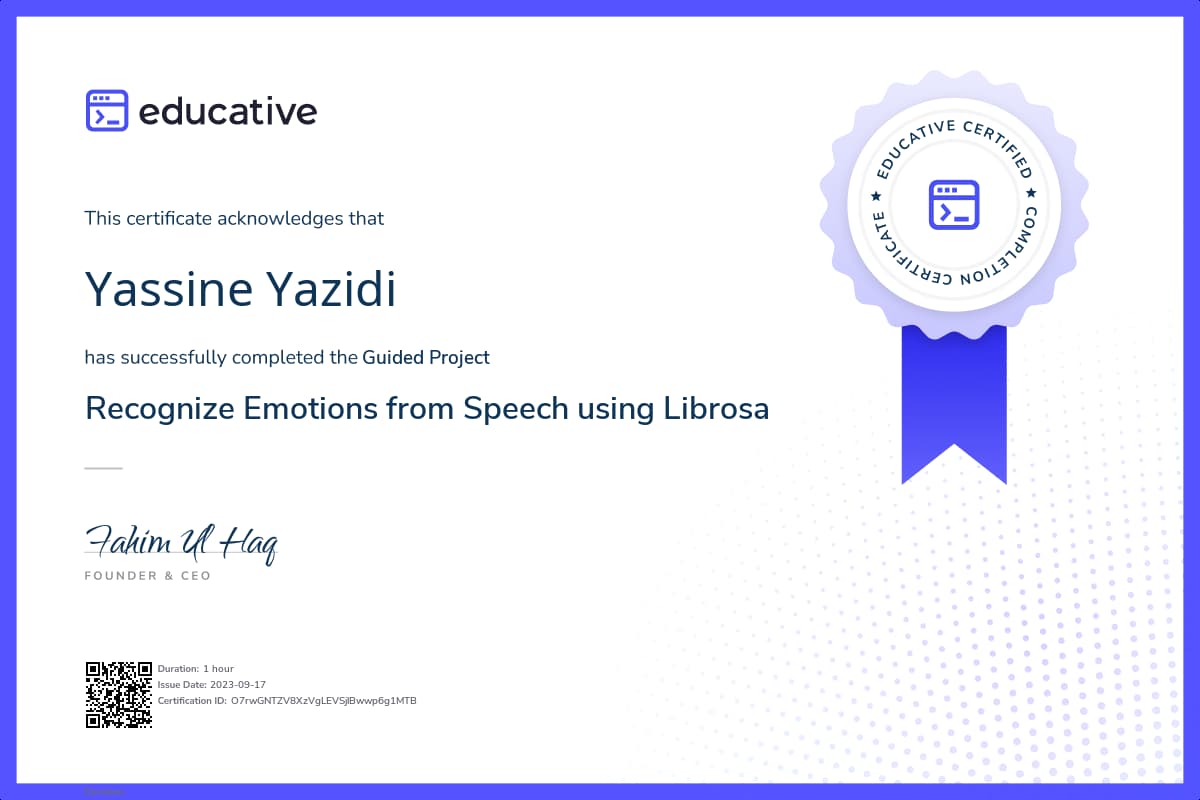 Project Certificate