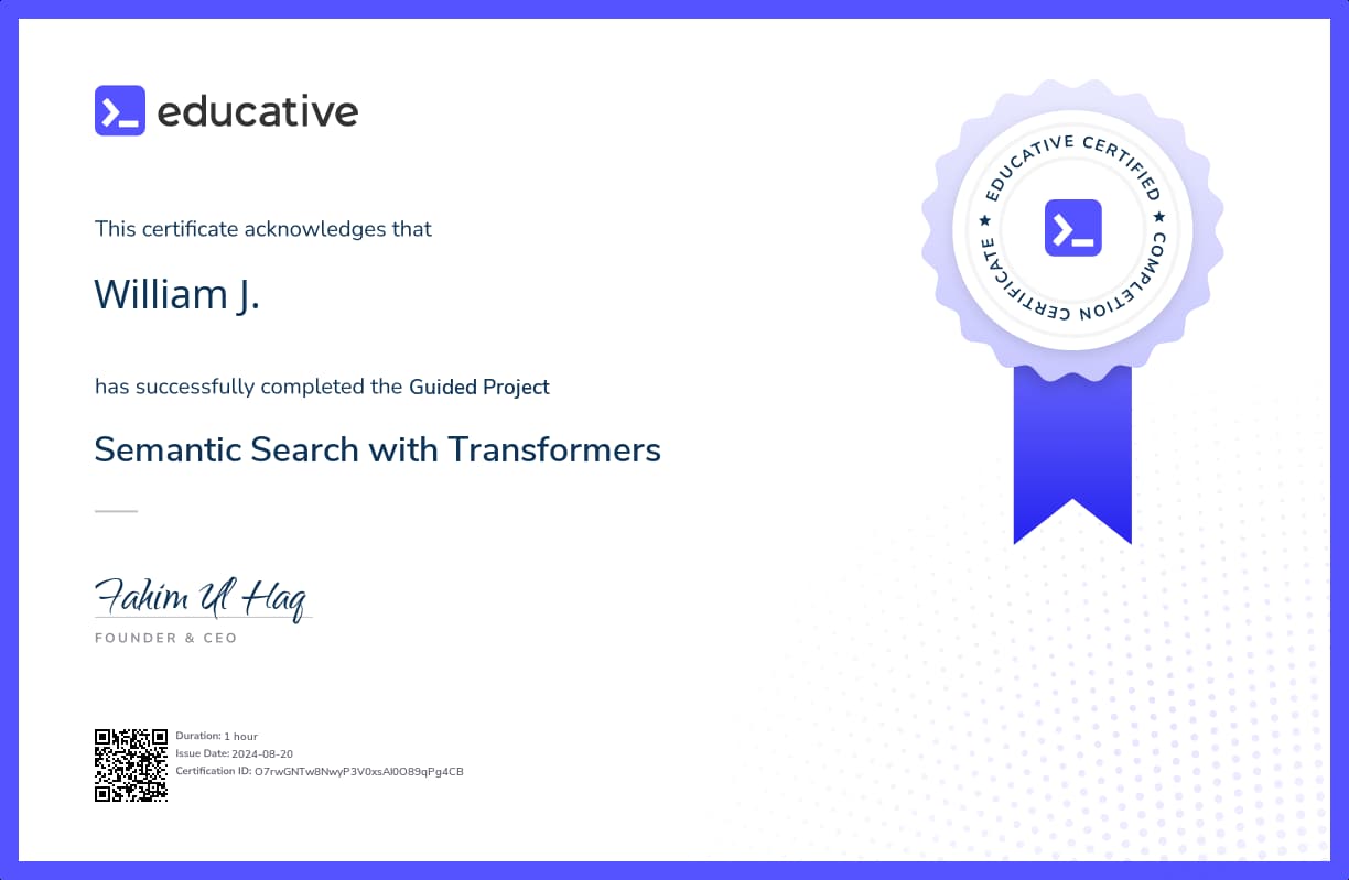 Project Certificate