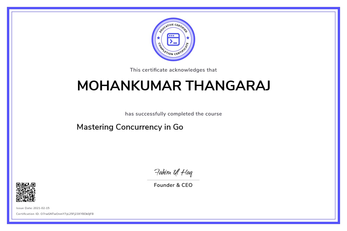 Personalized Path Certificate