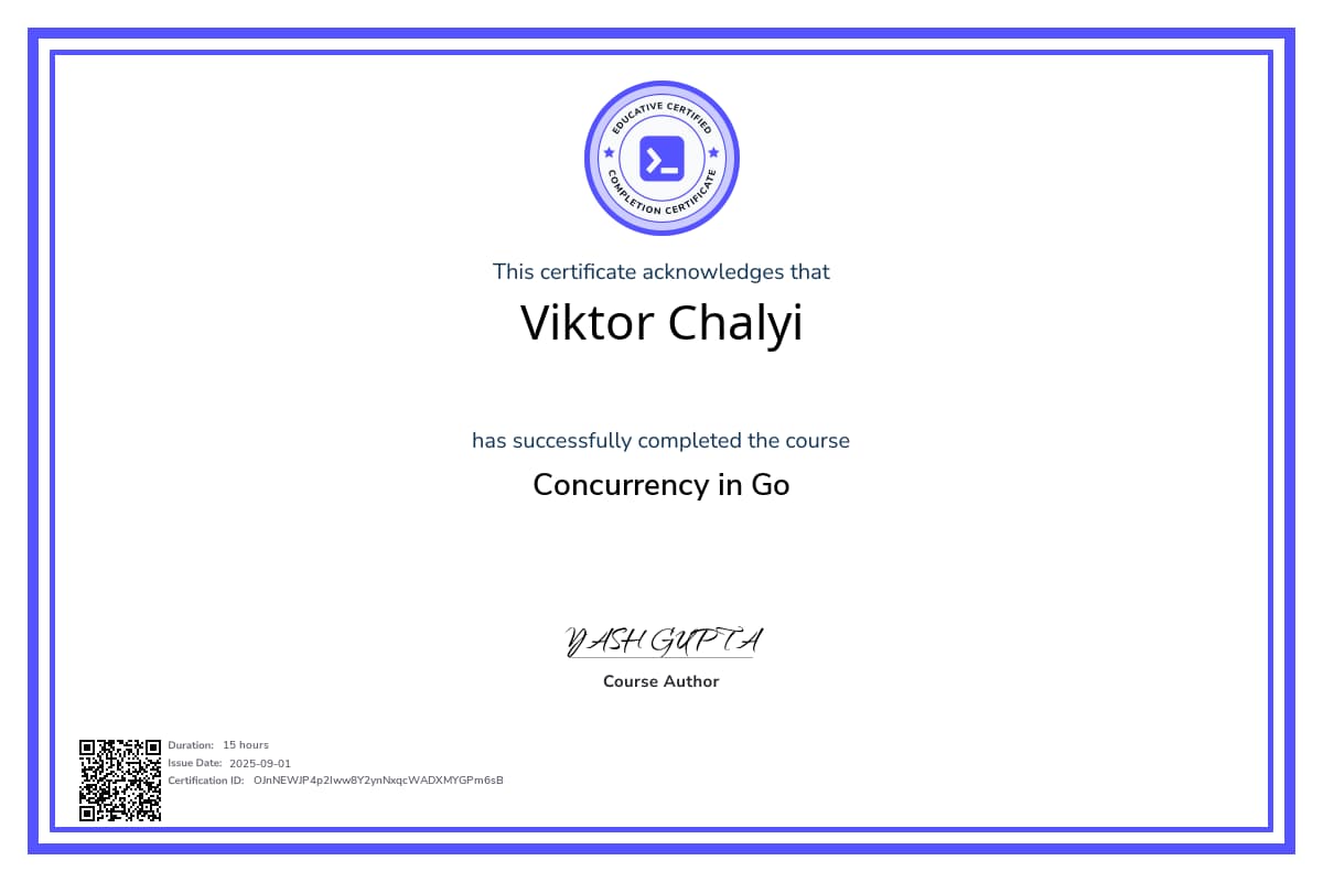 Course Certificate