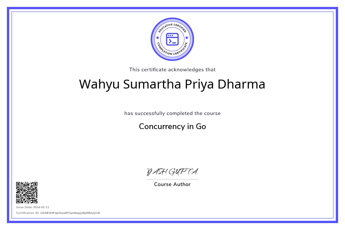 Course Certificate