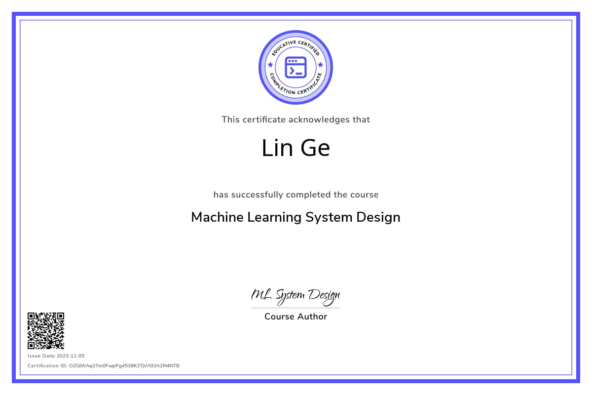 Course Certificate