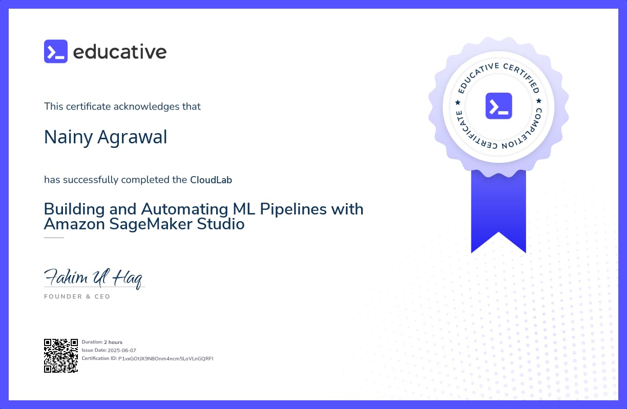 Cloud Lab Certificate