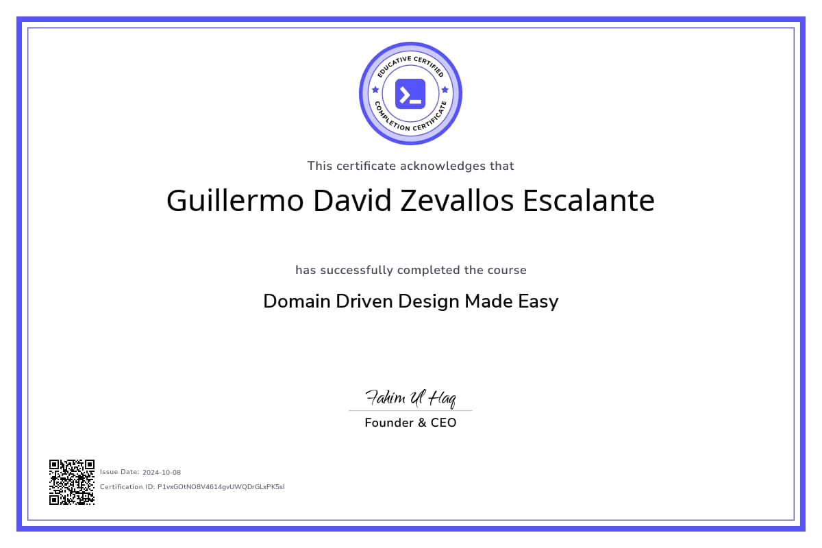 Course Certificate
