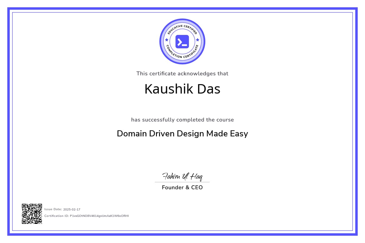 Course Certificate