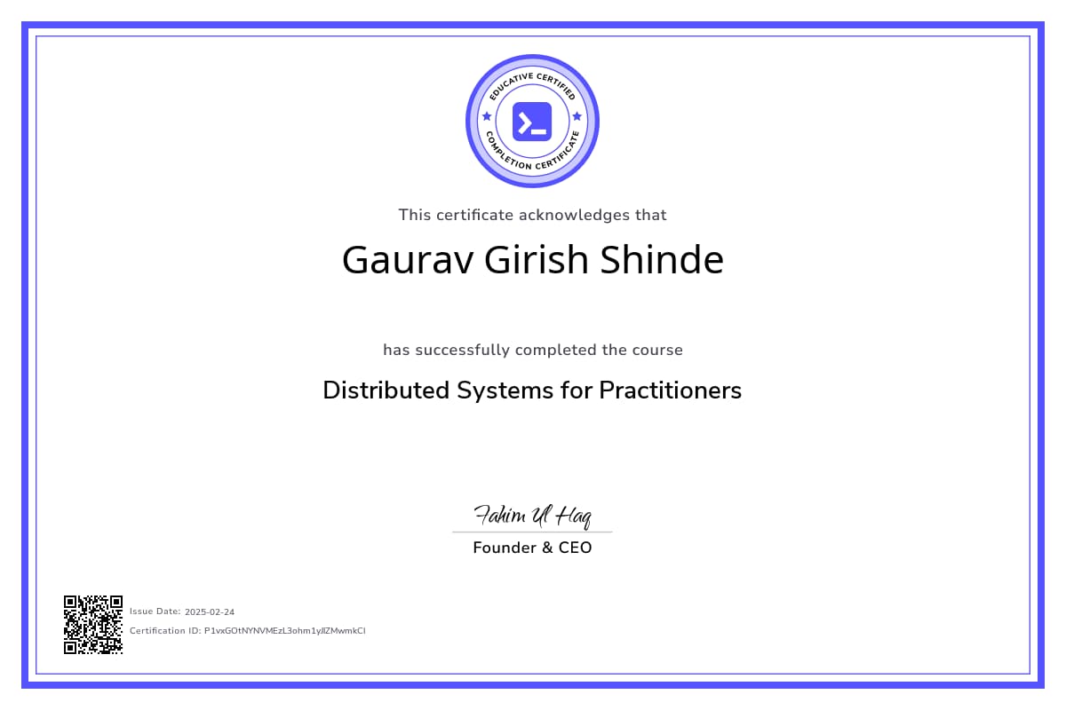 Course Certificate