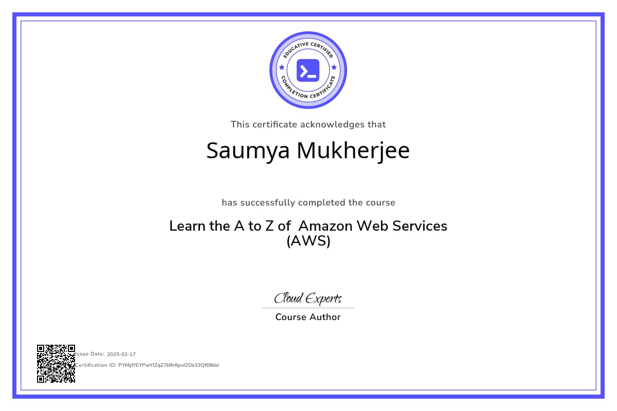 Course Certificate
