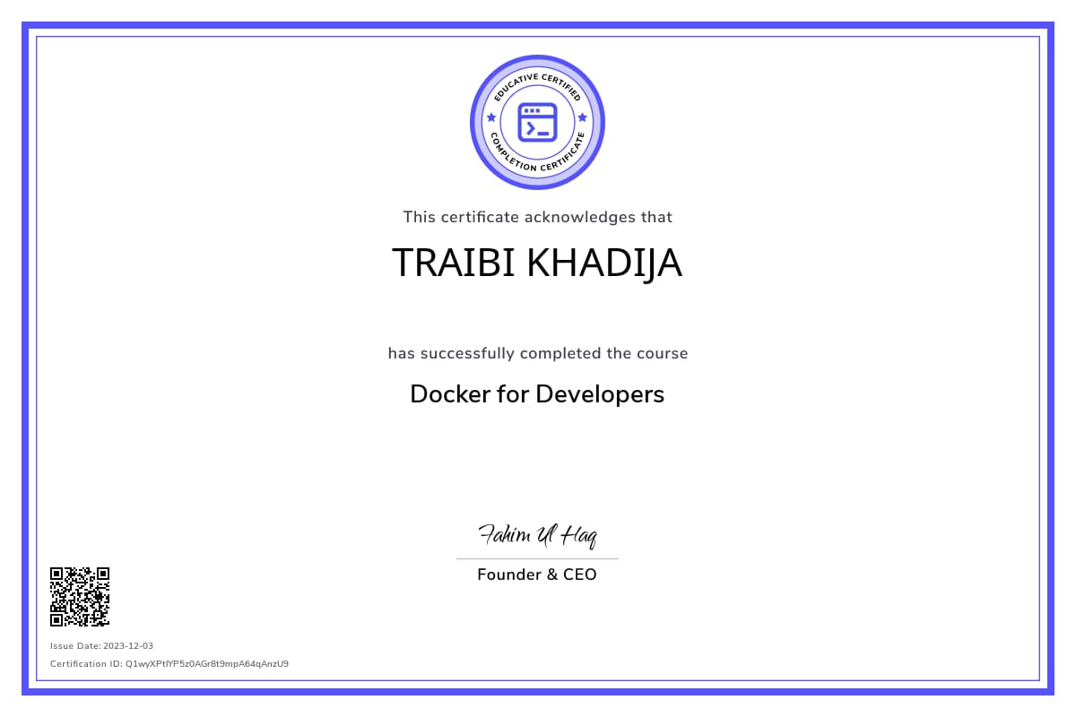 Course Certificate