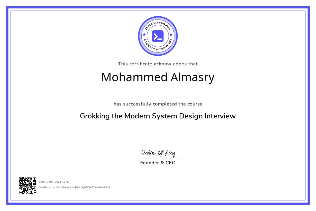 Course Certificate