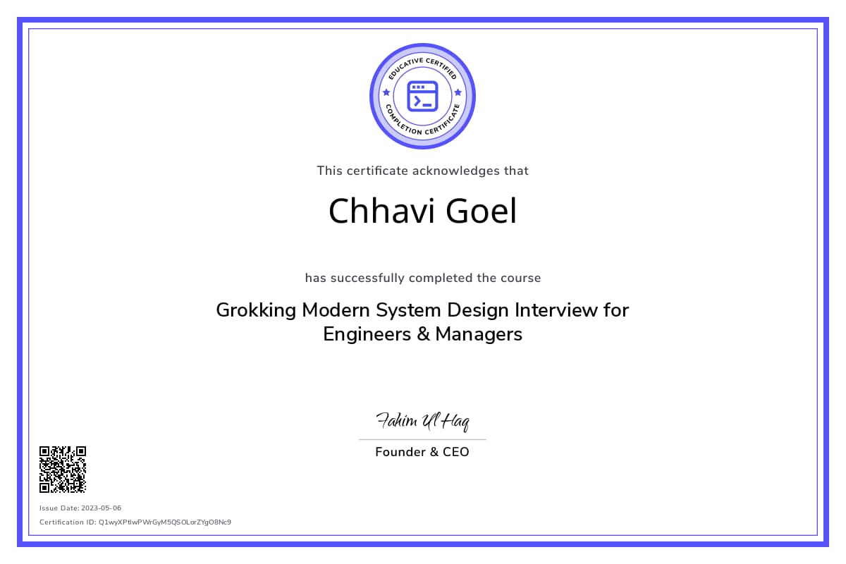 Course Certificate
