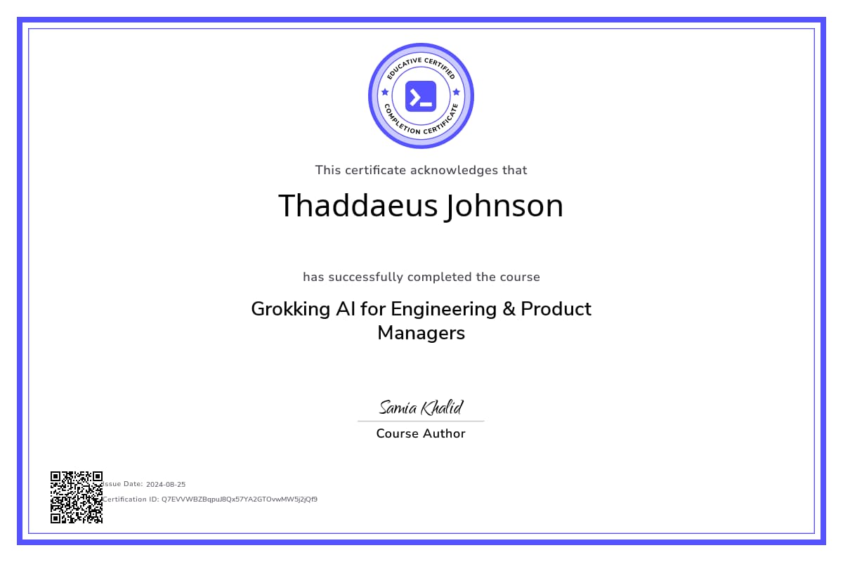 Course Certificate