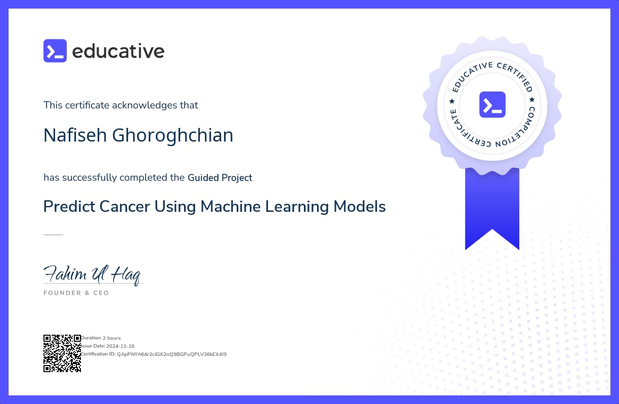 Project Certificate