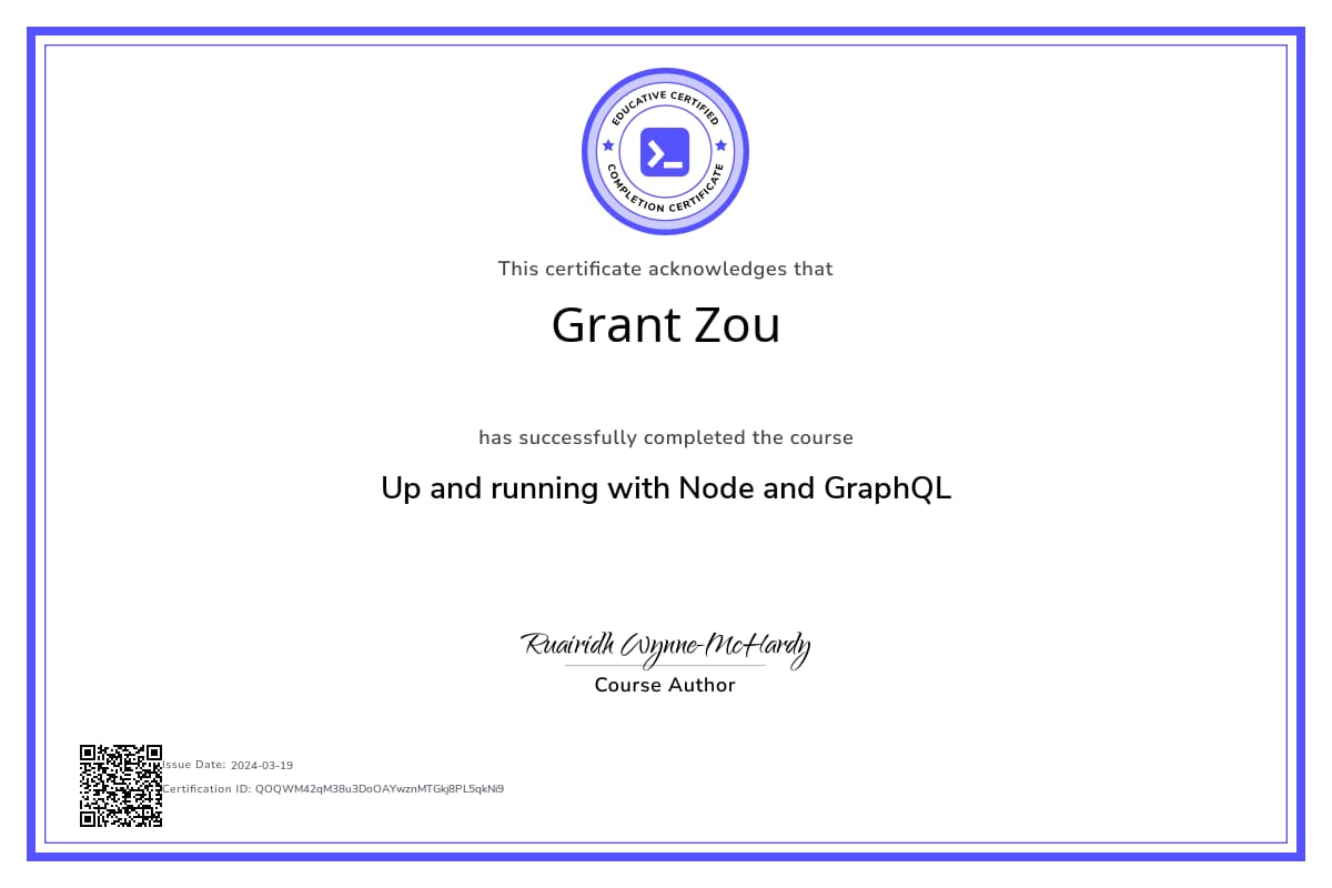 Personalized Path Certificate