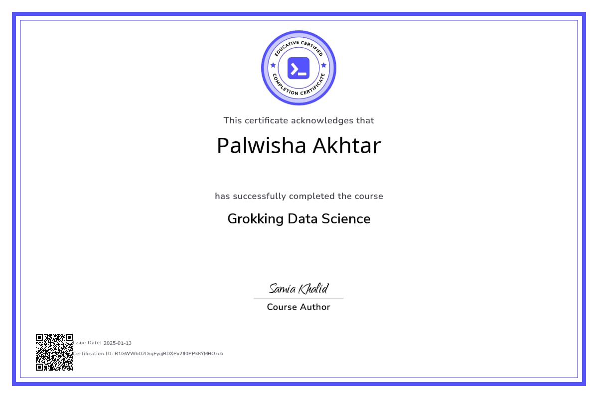 Course Certificate