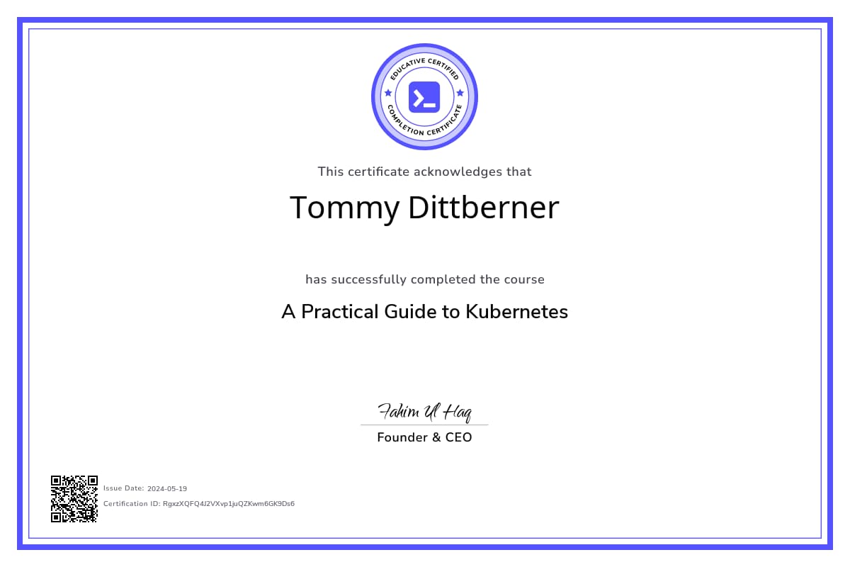 Course Certificate