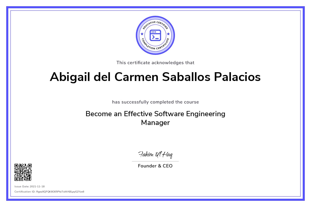 Personalized Path Certificate